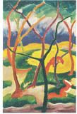Spielende Wiesel (Acryl 30x40, Jan. 2006)