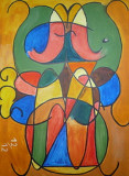 Wohnzimmer (Acryl 60x80, Dez. 2012)