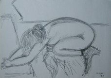 Akt 04  (Kohle, 30x40cm, März 2009)