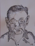 Männerportät (aquarell, 20x30, Juni 2008)