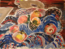Stillleben mit Zwiebeln II (aquarell, 30x40, Sept. 2008)