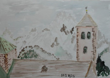 Innichen (aquarell, 20x30, März 2010)