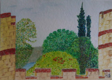 Burg II (aquarell, 15x12, Sept. 2010)