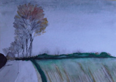 Feld (aquarell, 12x15, Okt. 2009)