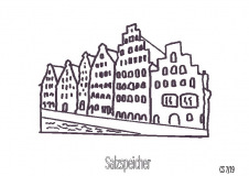 Salzspeicher Lübeck  (Birke 3mm dick gelasert, März 2021)