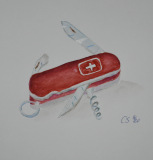 Taschenmesser (Tusche 10x15, Aug. 2020)