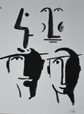 Tuscheübungen  3 (20x30, Juli 2020)