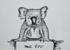 Me-Too (Tusche, 20x30, März 2020)